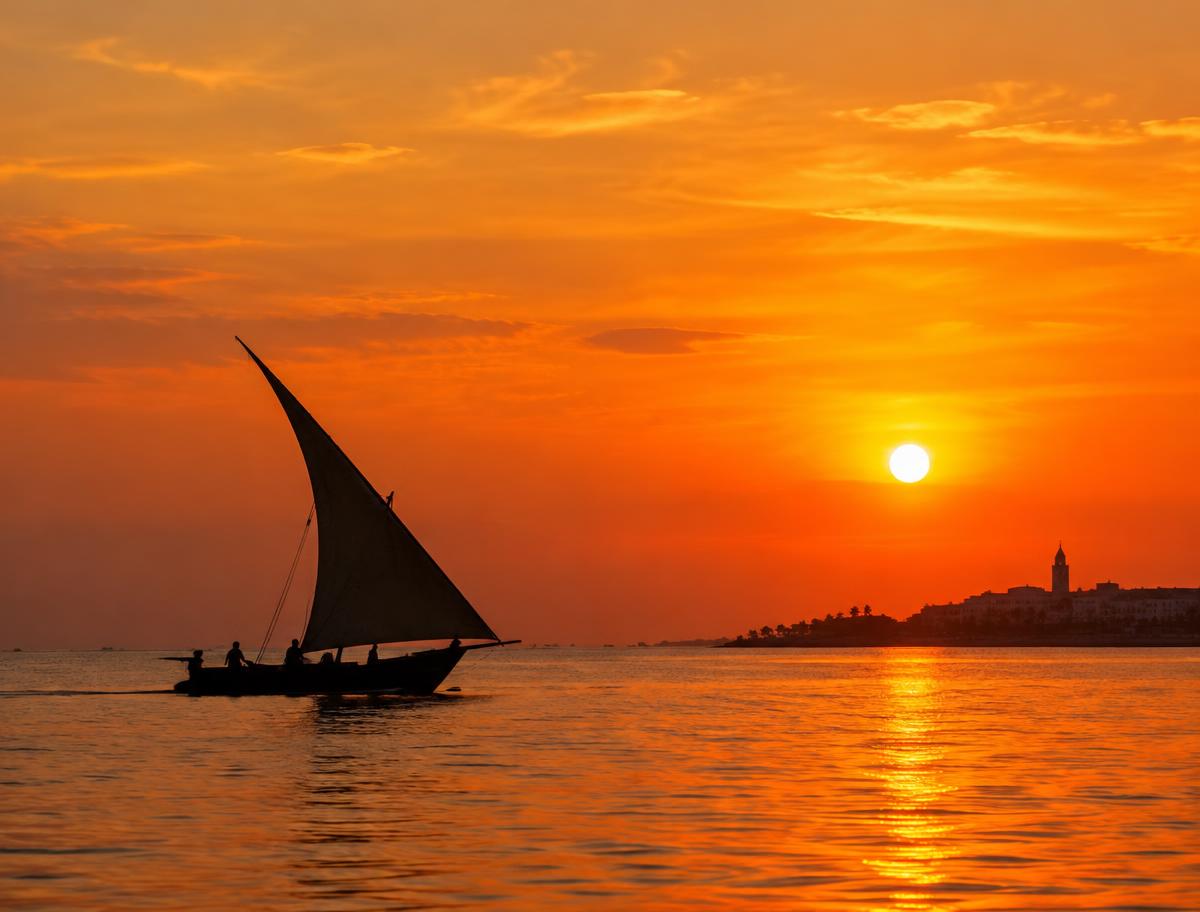 Sunset sailing